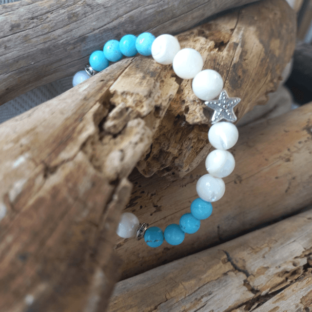 Bracelet en Nacre et Turquoise