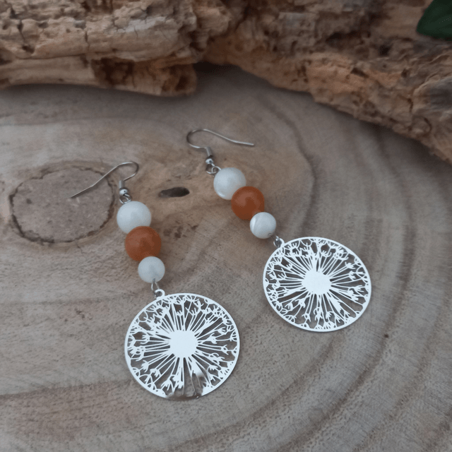 Boucles d'oreilles orange
