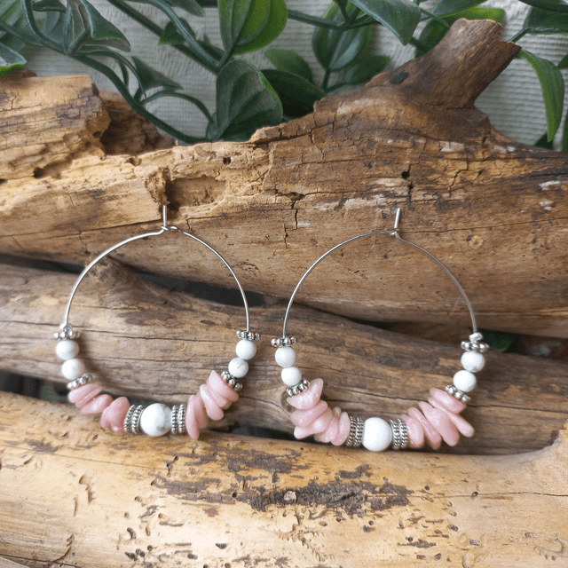Boucles d&#039;oreilles roses